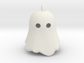 Little Ghostie pendant 1 in White Natural Versatile Plastic