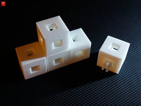 Omniblox 5 in White Processed Versatile Plastic