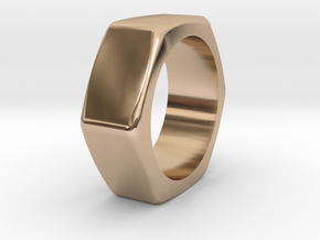 Nut in 14k Rose Gold Plated Brass