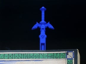 Zelda Master Sword Bookmark in Blue Processed Versatile Plastic
