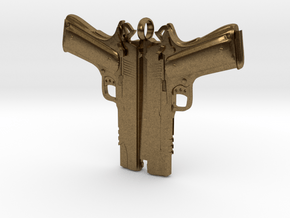 Colt 1911 Pendant in Natural Bronze