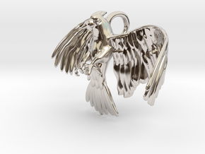 Corella Cockatoo Pendant in Platinum