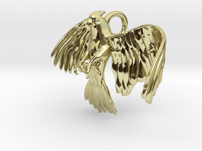 Corella Cockatoo Pendant in 18k Gold