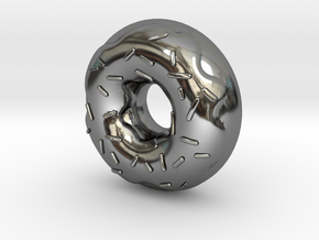 Original Design: Donut Steel! in Fine Detail Polished Silver