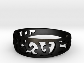 Ring size 12 in Matte Black Steel