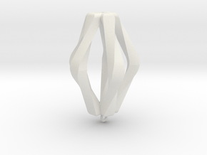Vortex Pendant in White Natural Versatile Plastic