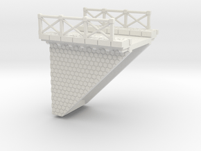 NV3M3 Small modular viaduct 1 track in White Natural Versatile Plastic