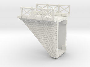 NV3M13 Small modular viaduct 1 track in White Natural Versatile Plastic