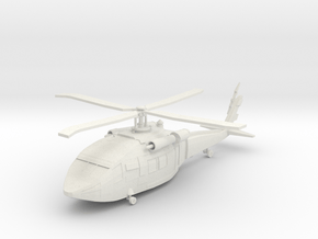 Helicopter in White Natural Versatile Plastic