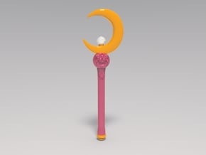 Sailor Moon Original Moonstick Mini Updated in Tan Fine Detail Plastic