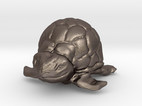 Turtle Miniature in Polished Bronzed Silver Steel