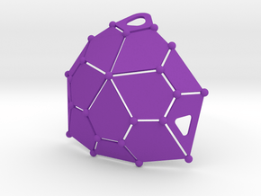 Bikini Plate (Polyhedron Cup Shape) in Purple Processed Versatile Plastic
