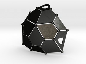 Bikini Plate (Polyhedron Cup Shape) in Matte Black Steel