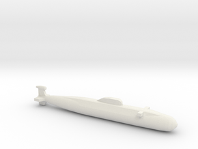 Victor Class SSN, Full Hull, 1/1800 in White Natural Versatile Plastic