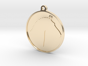 Branded Pendant (TheMarketingsmith) in 14k Gold Plated Brass