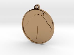Branded Pendant (TheMarketingsmith) in Polished Brass