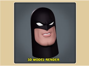 1:6 Scale Space Ghost Head in White Processed Versatile Plastic