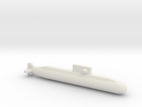  Lada-Class Submarine, Full Hull, 1/2400 in White Natural Versatile Plastic