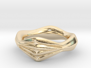 Locking Fingers Ver.1 in 14k Gold Plated Brass