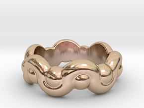 Strange Fantasy Ring 14 - Italian Size 14 in 14k Rose Gold Plated Brass