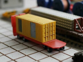 N Scale Generator In 20ft Container in Smooth Fine Detail Plastic