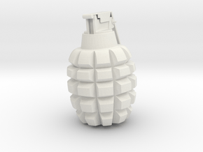 Grenade in White Natural Versatile Plastic