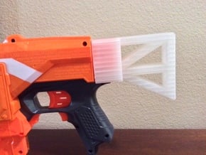 Nerf Gun But  in White Natural Versatile Plastic