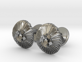 Coccolithus Cufflinks - Science Jewelry in Natural Silver