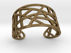 POLLY cuff bracelet  in Polished Bronze