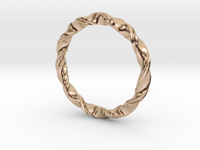 3D printed Bangle(Braclet) in 14k Rose Gold