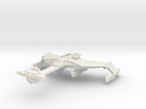 Klingon Battleship in White Natural Versatile Plastic