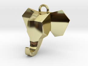 Elephant Pendant in 18k Gold
