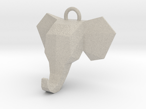 Elephant Pendant in Natural Sandstone