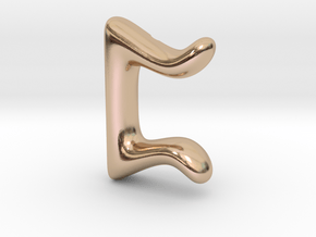 RUNE-P in 14k Rose Gold Plated Brass