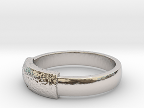 Ring Hilly in Rhodium Plated Brass