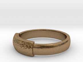 Ring Hilly in Natural Brass