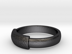 Ring Hilly in Polished and Bronzed Black Steel
