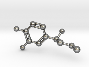 Adrenalin Molecule Pendant BIG in Polished Silver