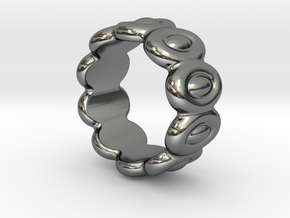 Elliptic Ring 17 - Italian Size 17 in Fine Detail Polished Silver