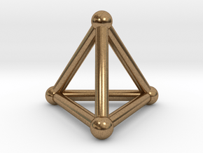 0277 Tetrahedron V&E (S&B) (a=10mm) in Natural Brass