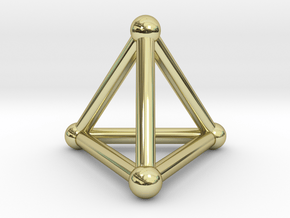 0277 Tetrahedron V&E (S&B) (a=10mm) in 18k Gold