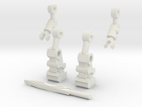 Mata Legs and Arms 2  in White Natural Versatile Plastic