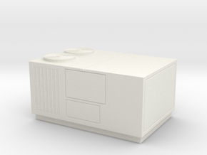 HO Scale Rooftop HVAC Unit in White Natural Versatile Plastic
