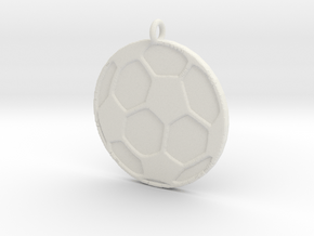 Soccerball in White Natural Versatile Plastic