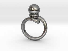 Fine Ring 20 - Italian Size 20 in Fine Detail Polished Silver
