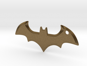 Batman logo keychain in Natural Bronze