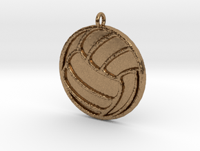 Volleyball in Natural Brass