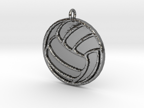 Volleyball in Fine Detail Polished Silver