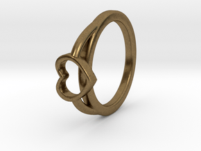 ø0.722-ø18.35 Mm Heart Ring A in Natural Bronze