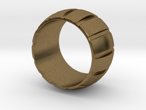 Smoothed Gear Ring - Size 6 in Natural Bronze